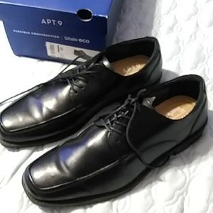 Black Lace up Dress Shoes Ortholite